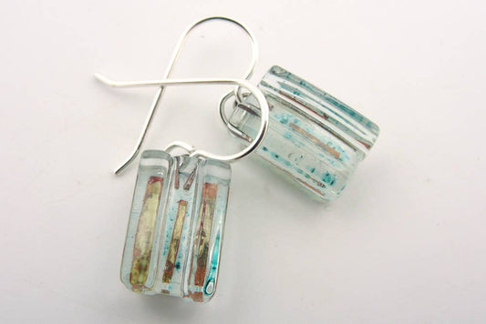 Tactile Bronze Drop Earrings