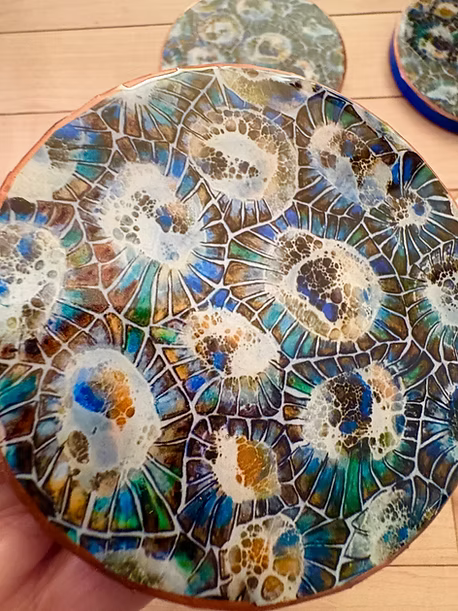 Petoskey Stone Pattern 4" Coaster Set