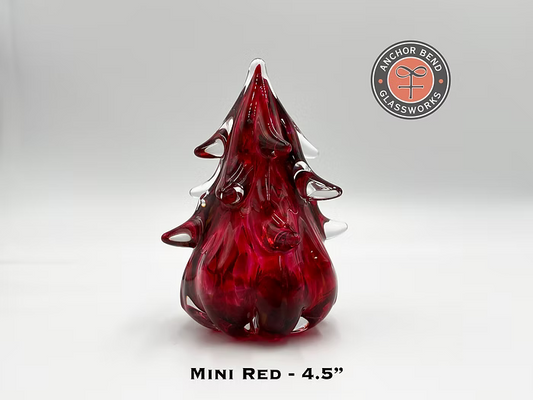 Red Glass Tree - 4.5" or 8.5"