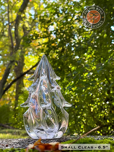 6.5" Glass Tree - Clear