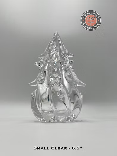6.5" Glass Tree - Clear