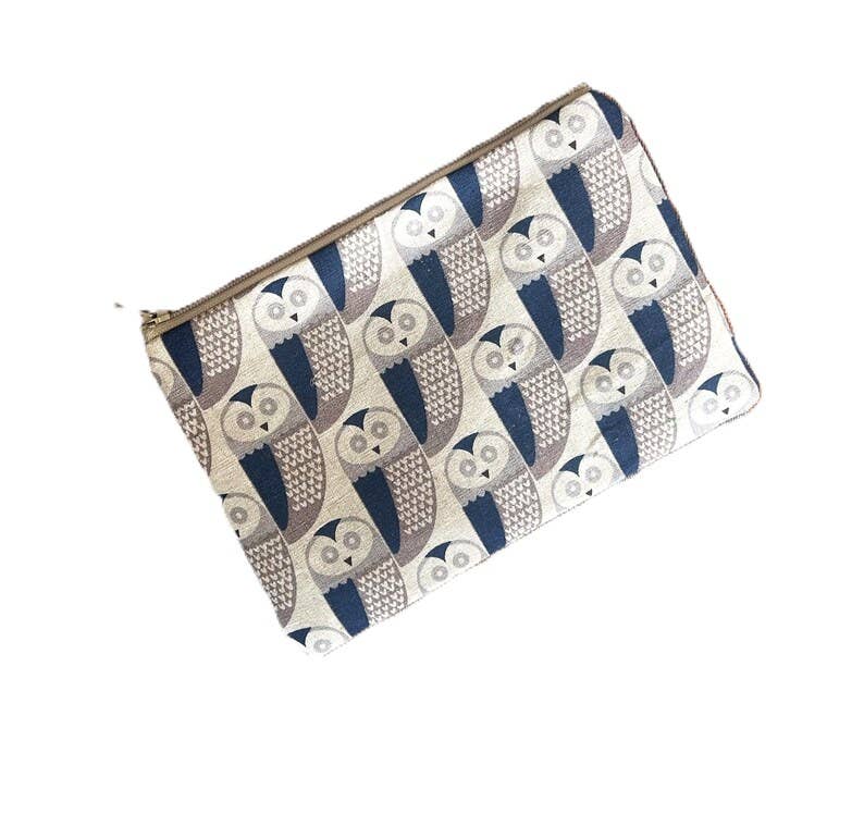 Owl Fabric Pouch: C
