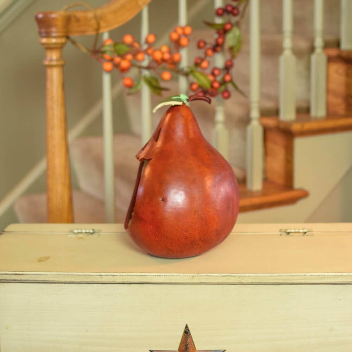 Jack-O-Lantern Gourd Large Candy Dish