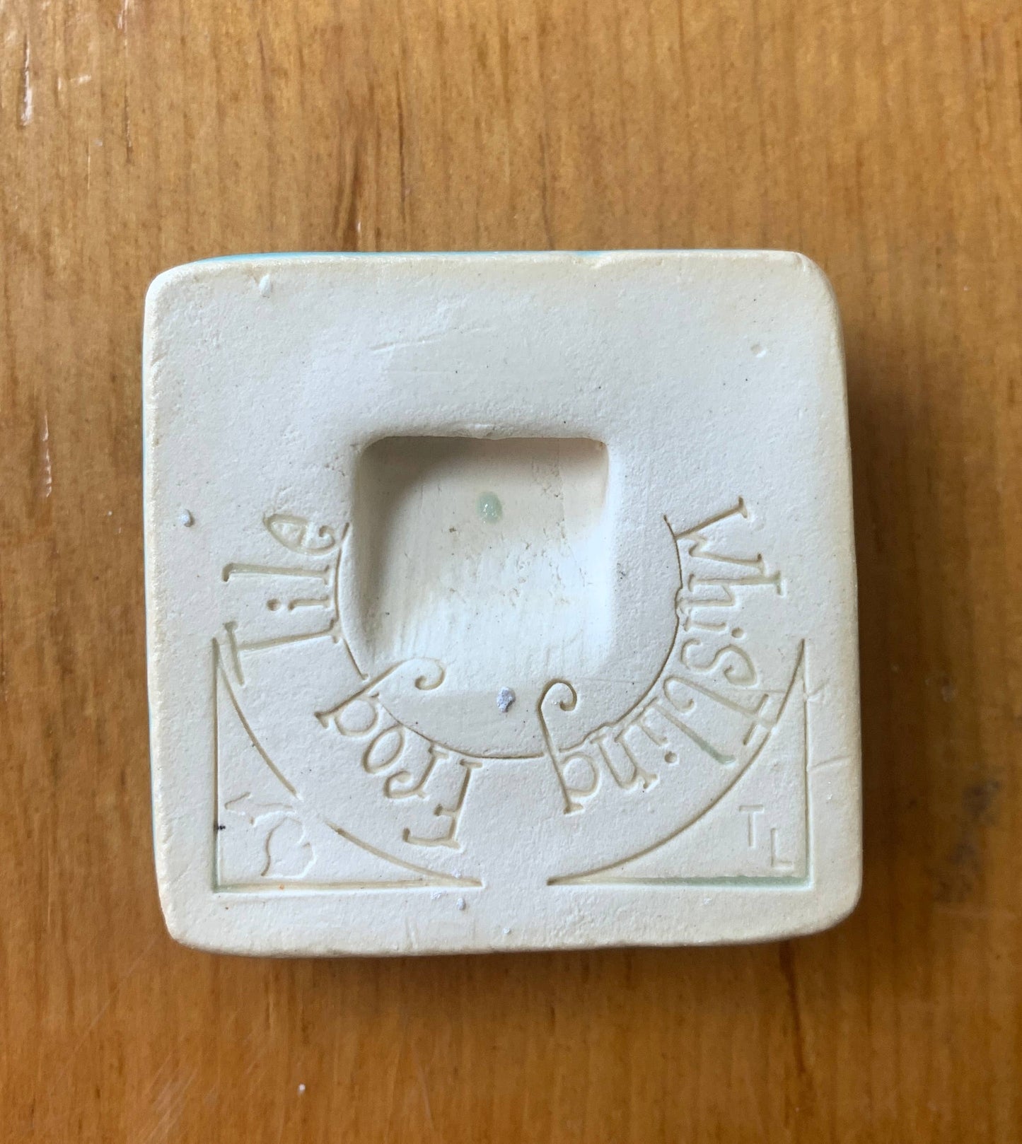 Squirrel Art Tile 2x2": Sepia Glaze