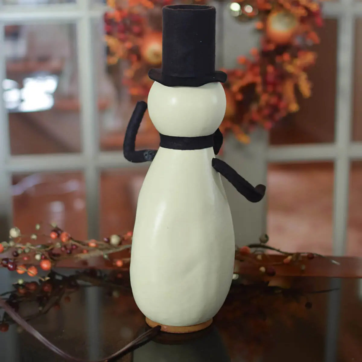 Hand-Crafted Mummy Gourd Luminary - Maverick Small