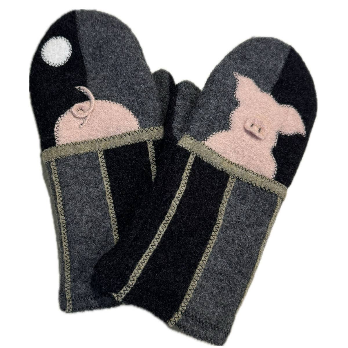 One Fine Pig Mittens