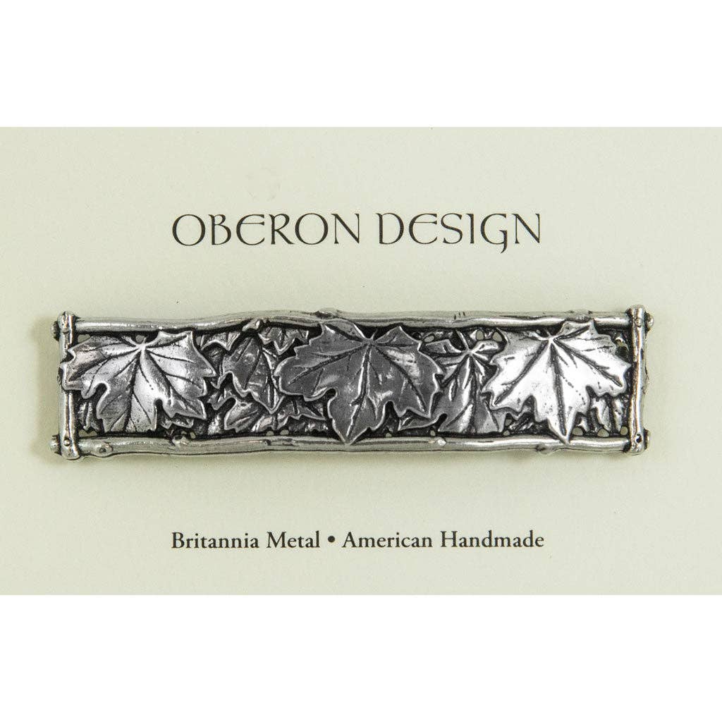 Hair Clip, Barrette, Maple Leaf 80mm