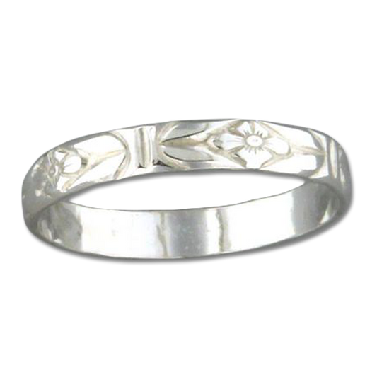 Floral Ring Sterling Silver