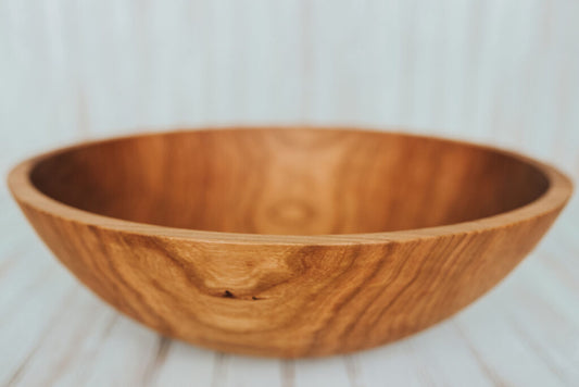 17" Cherry Bowl w/ Bee's Oil Finish