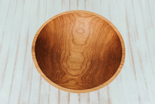 15" Cherry Bowl w/ Bee's Oil Finish