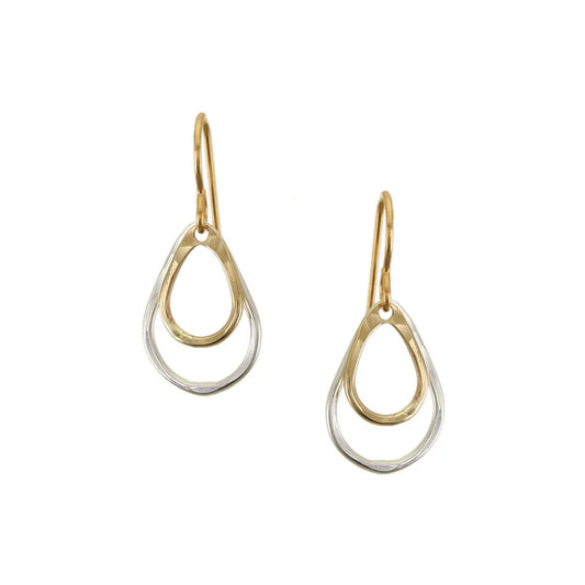 Small Double Teardrop Earrings