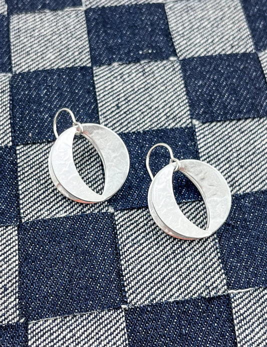 Back to Back Open Discs Wire Earring