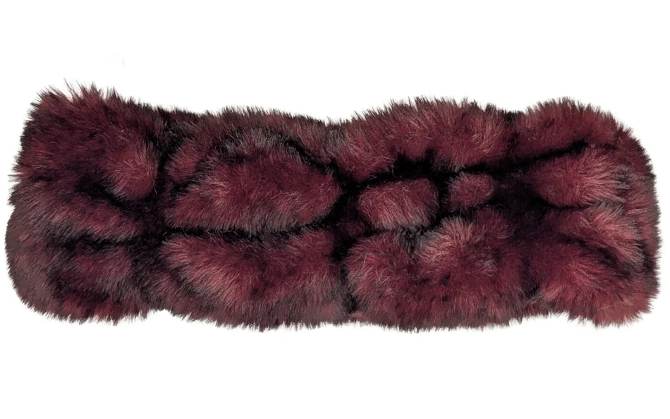 Royal Opulence Faux Fur Ear/ Neck Cozy in Narrow - Cherry Bomb