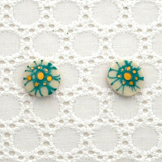 Calico Stud Earrings