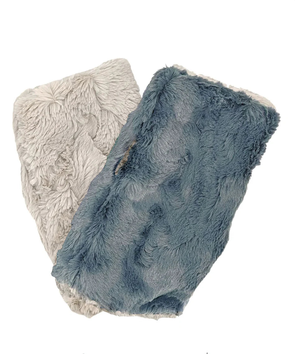 Cuddly Reversible Faux Fur Fingerless Gloves