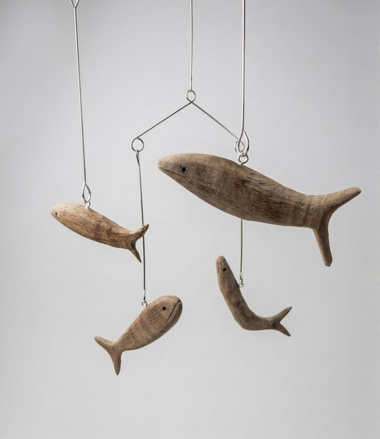 Wooden Fish Mobile