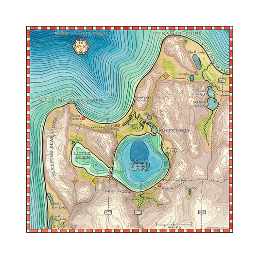 Glen Lake Map