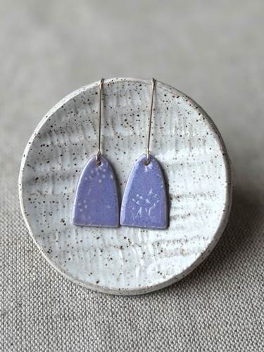 Hydrangea Tall Arch Earrings - Three Colors