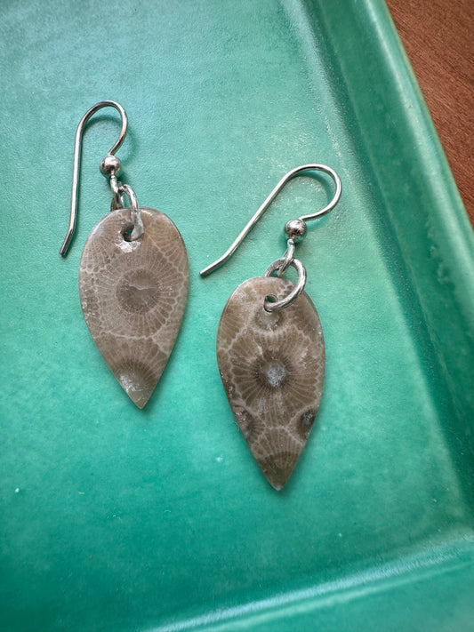 Petoskey Stone Earrings