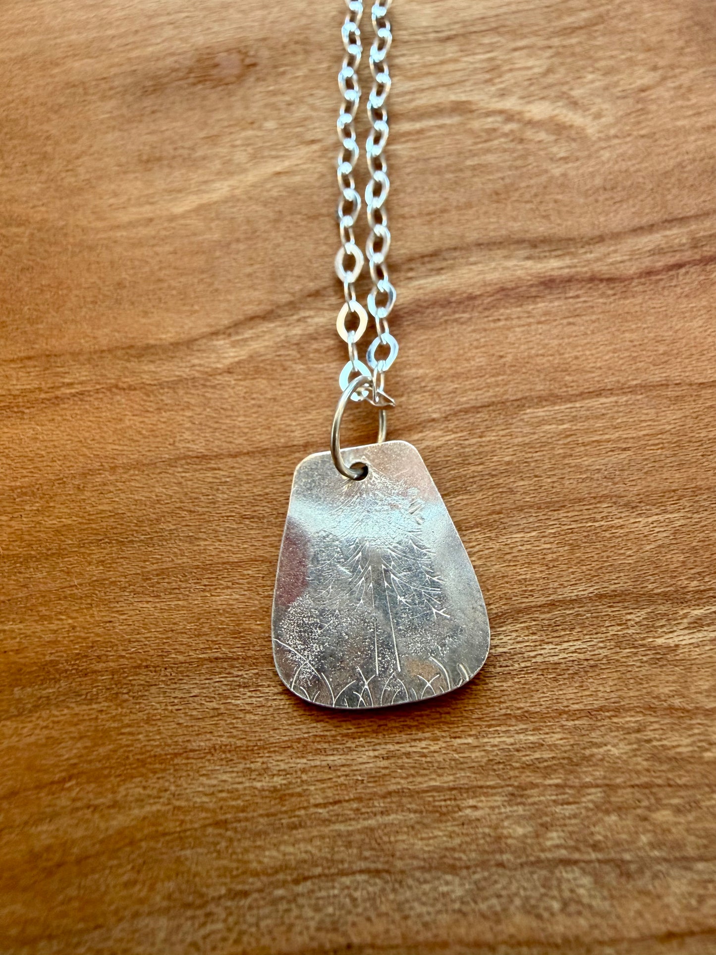 Bear in Woods Stamped Necklace