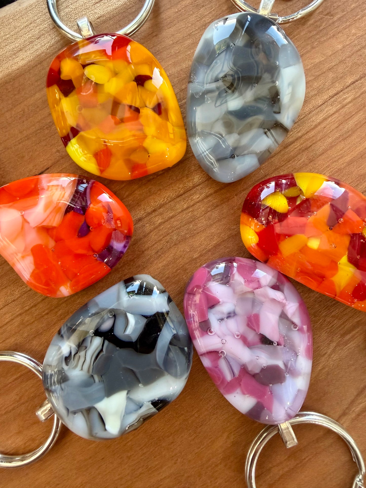 Fused Glass Keychain