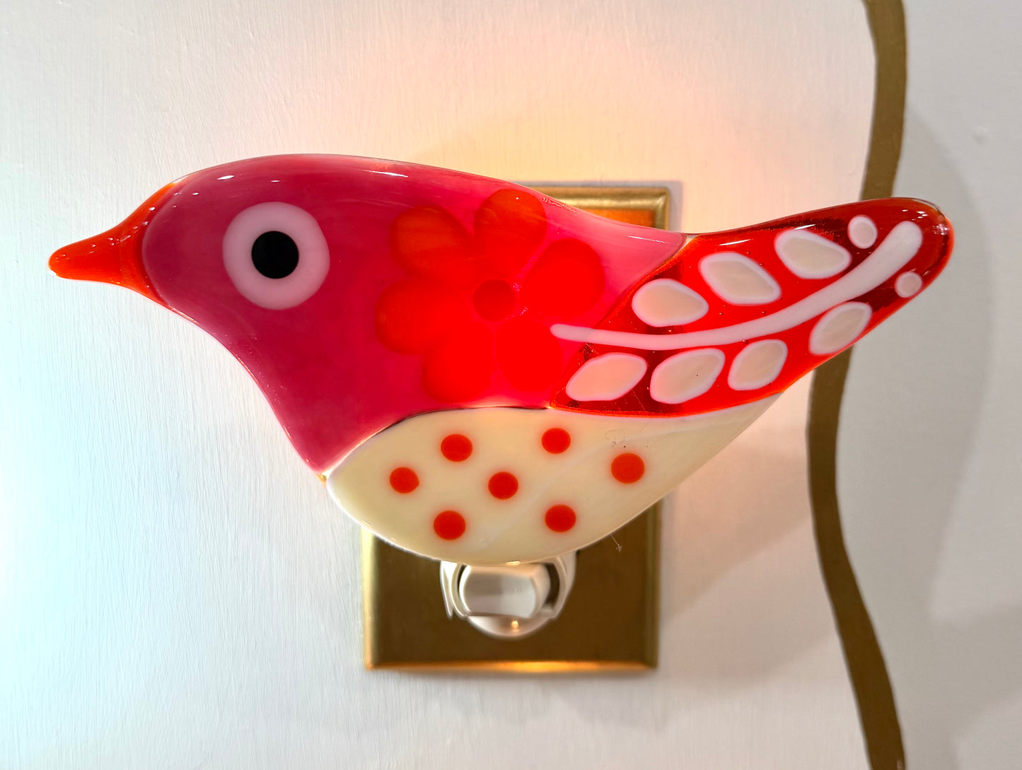 Bird Fused Glass Nightlight