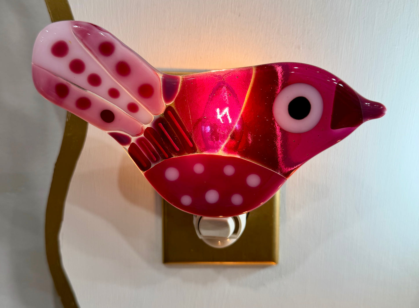 Bird Fused Glass Nightlight