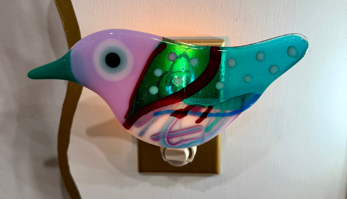 Bird Fused Glass Nightlight