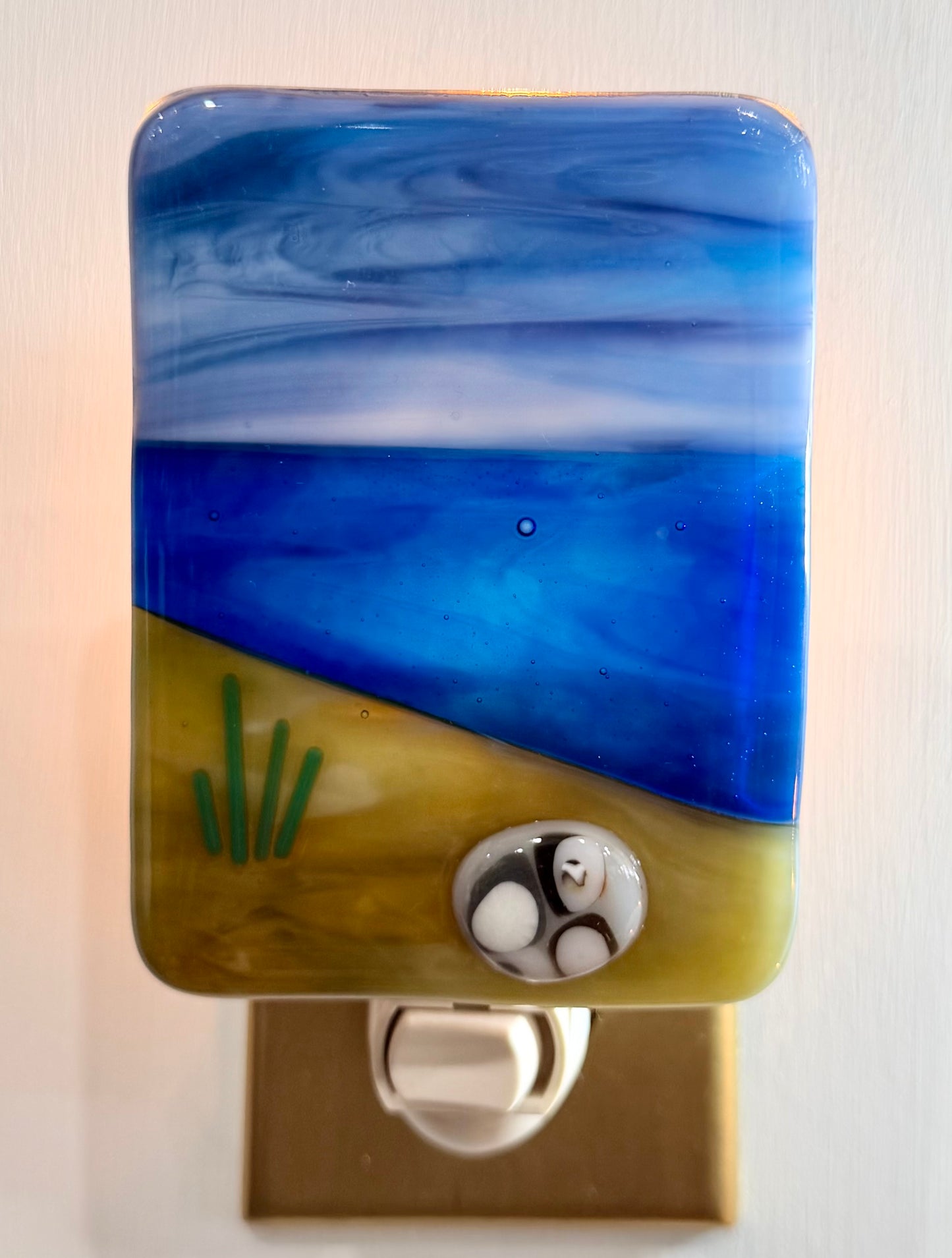 Lake Scene Fused Glass Nightlight - Various Styles