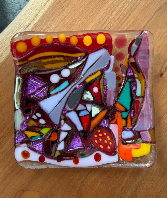 Mosaic Fused Glass Trinket Dish