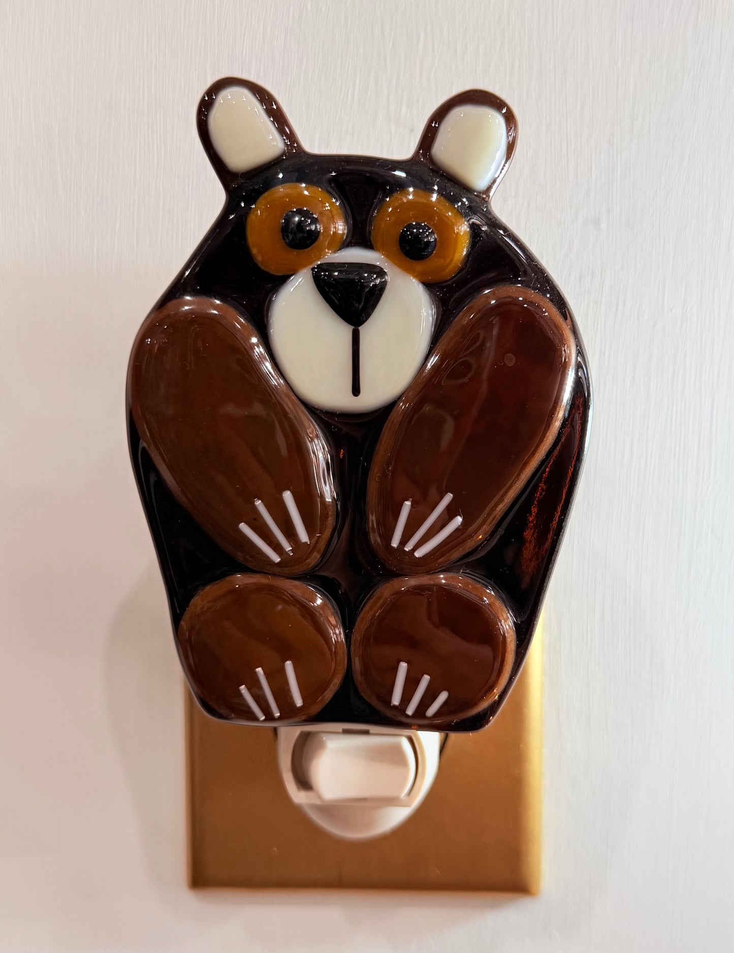 Bear Fused Glass Nightlight