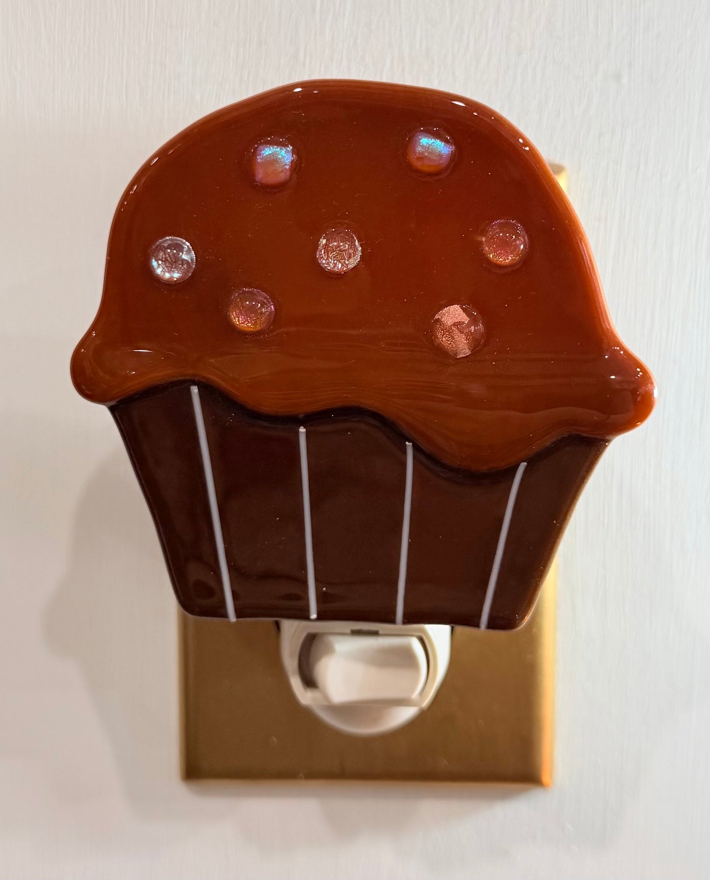 Cupcake Fused Glass Nightlight - Various Styles