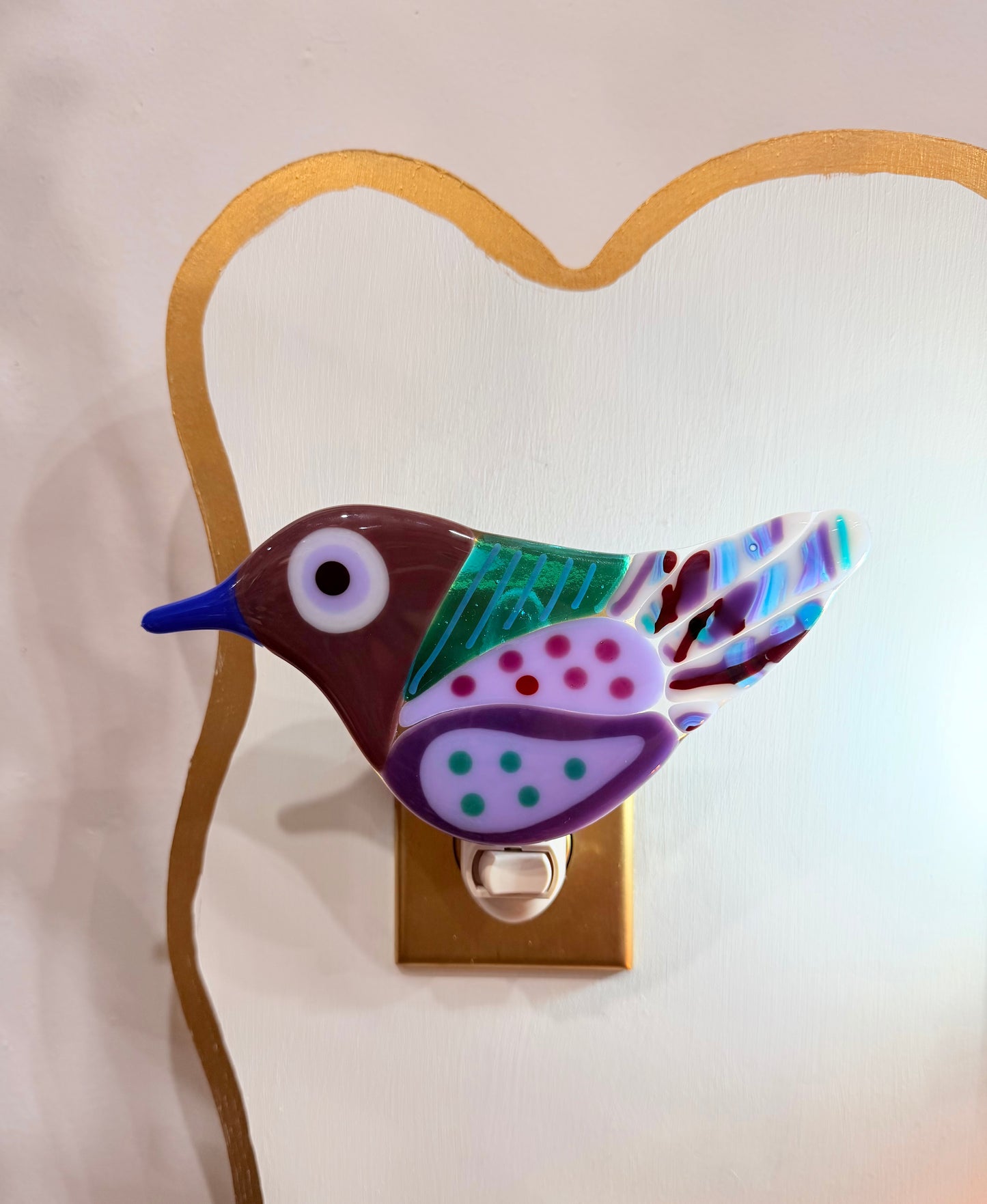 Bird Fused Glass Nightlight