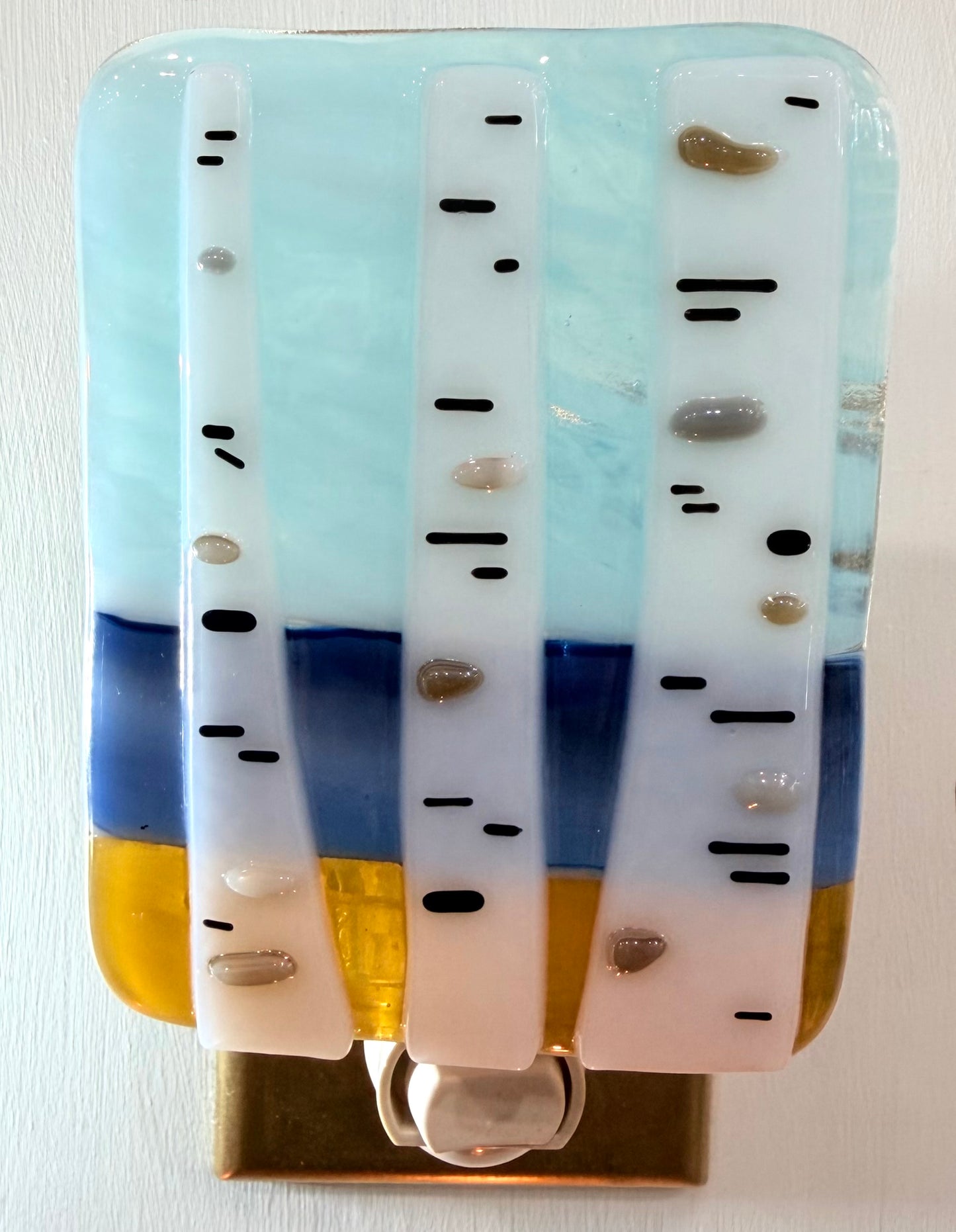 Lake Scene Fused Glass Nightlight - Various Styles