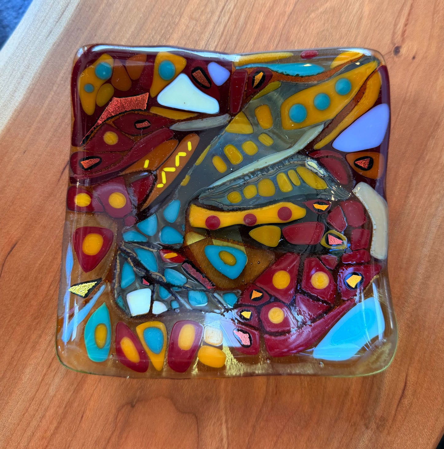 Mosaic Fused Glass Trinket Dish