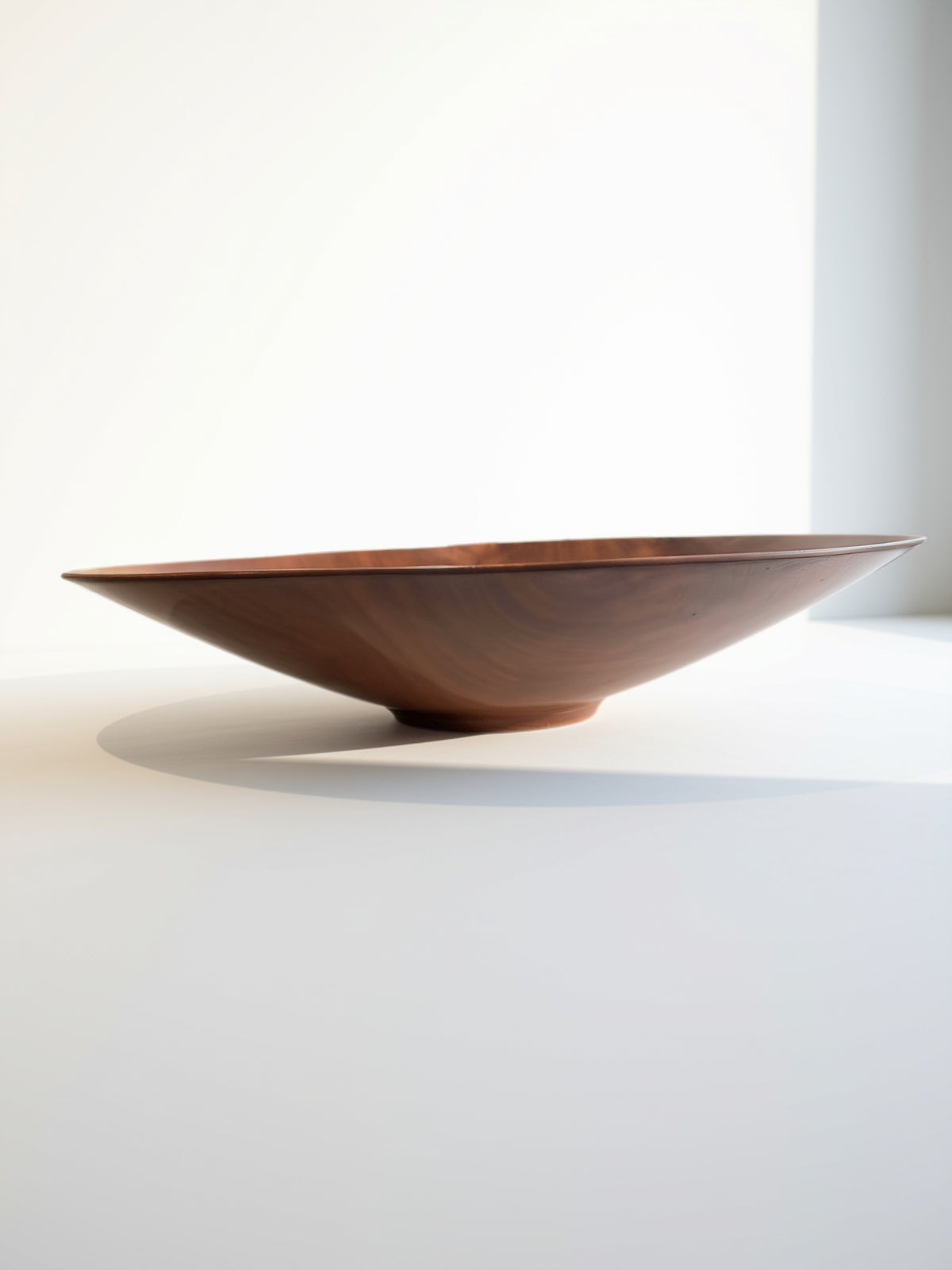 Cherrywood Bowl w/ Foot & Inlay in Bottom