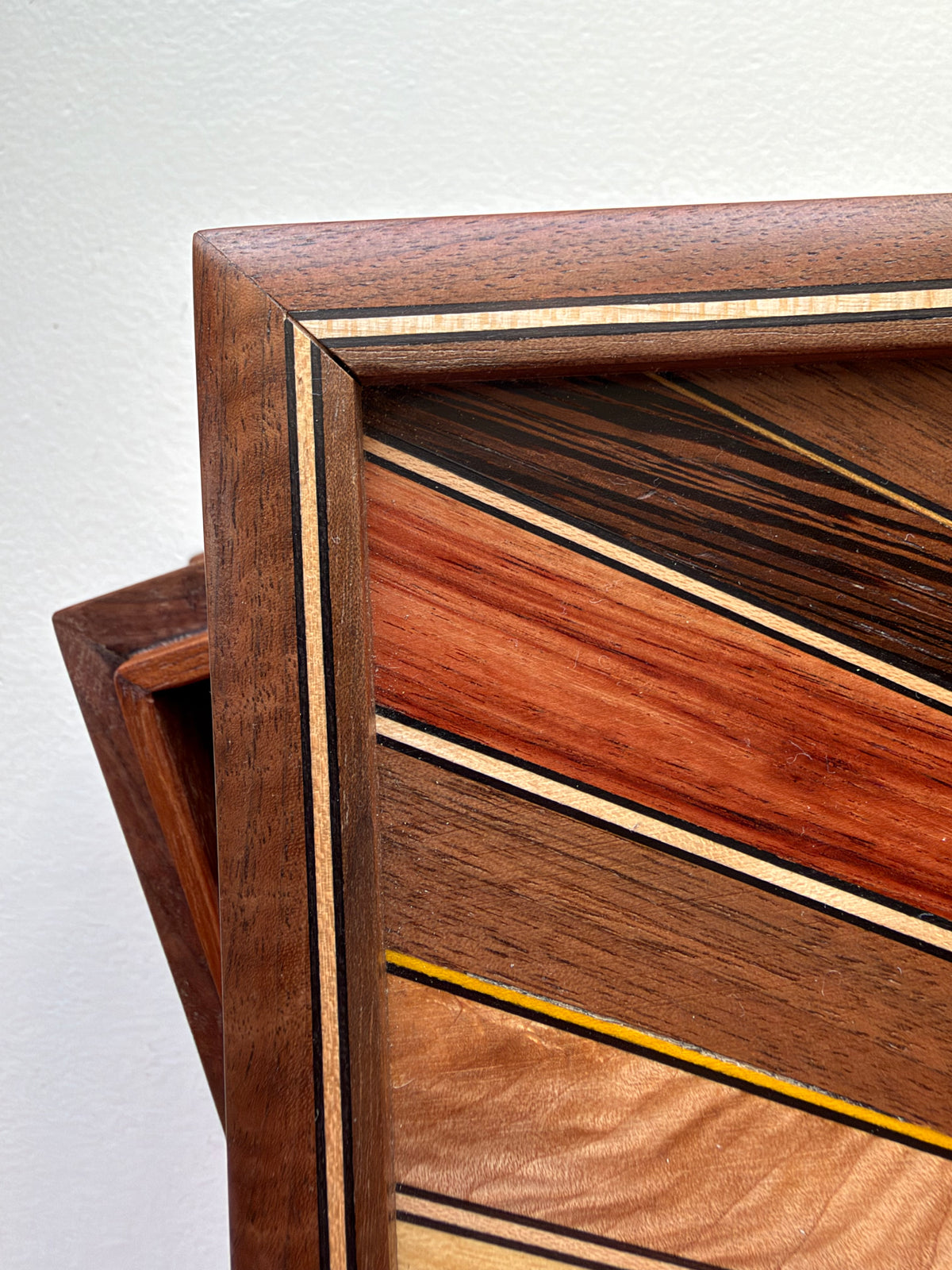 Walnut Square Box w/ Fitted Lid