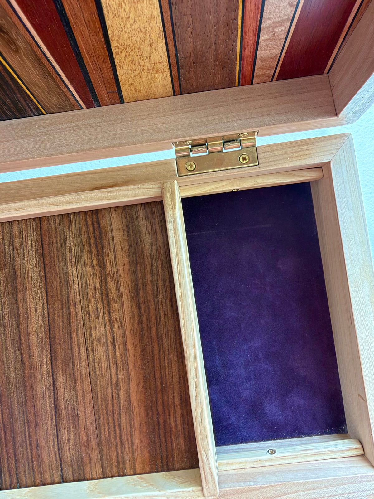 Elm Jewelry Box w/ Black Spline Joints