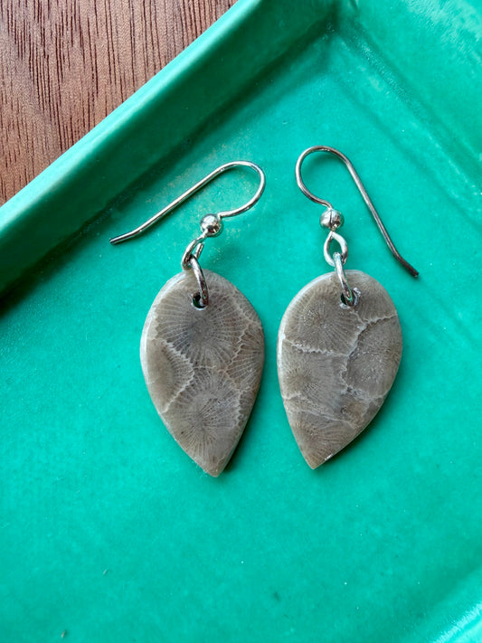 Petoskey Stone Earrings