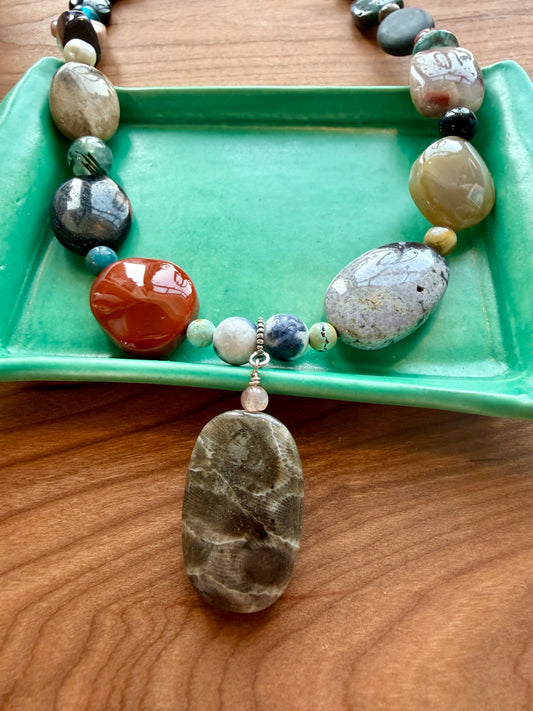 Walk the Beach Necklace - 80% MI Stone