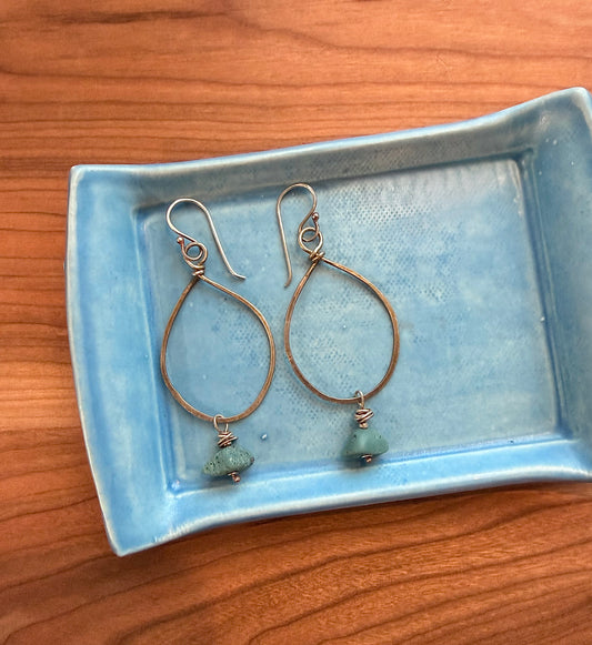 Hoop with Leland Blue Earrings (Various)