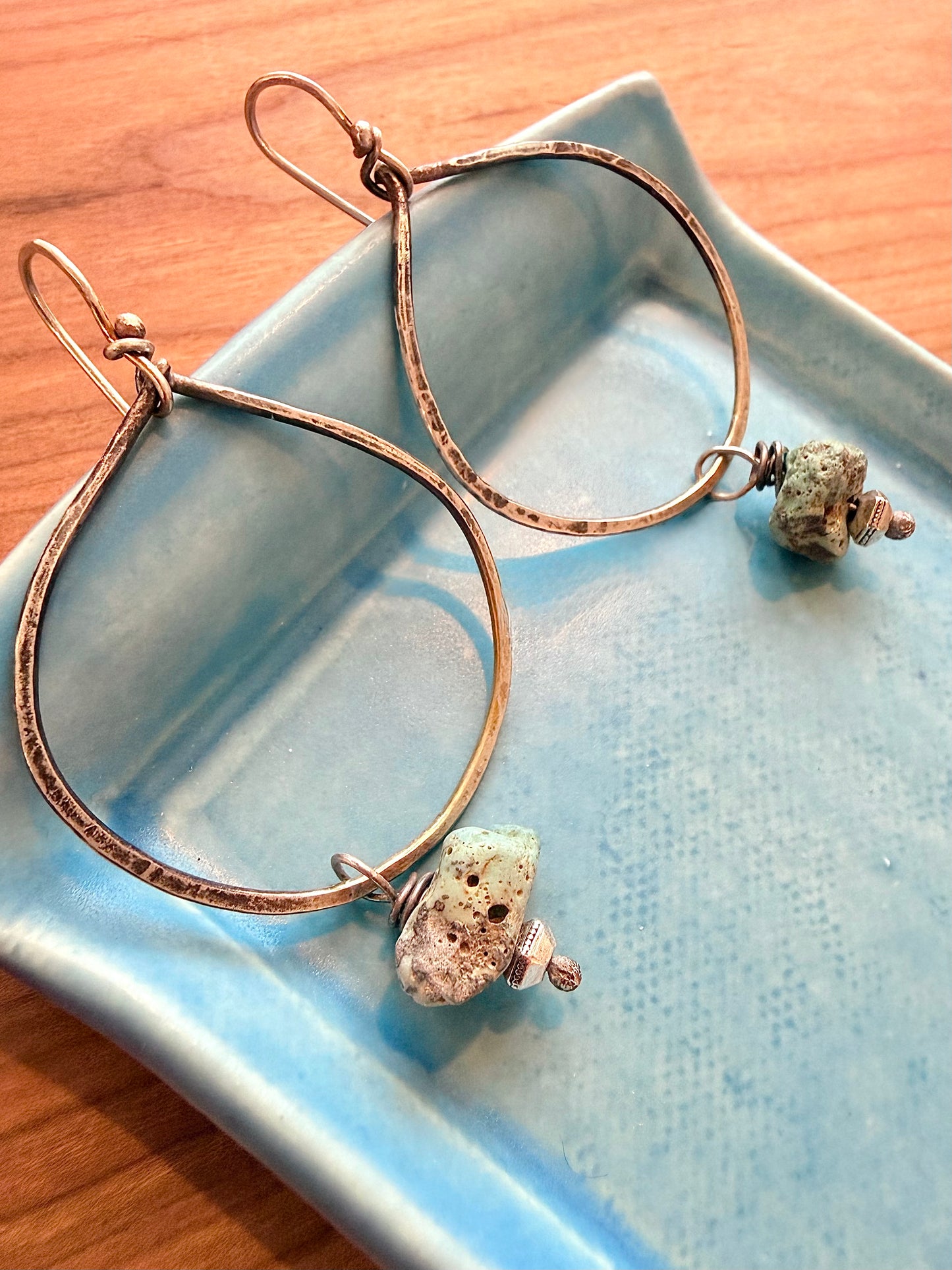 Hoop with Leland Blue Earrings (Various)