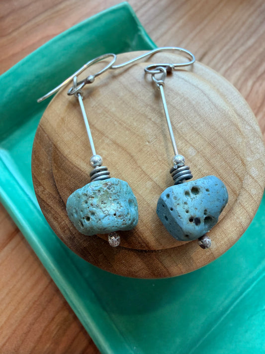 Stacked Leland Blue Earrings - One Stone (Various)