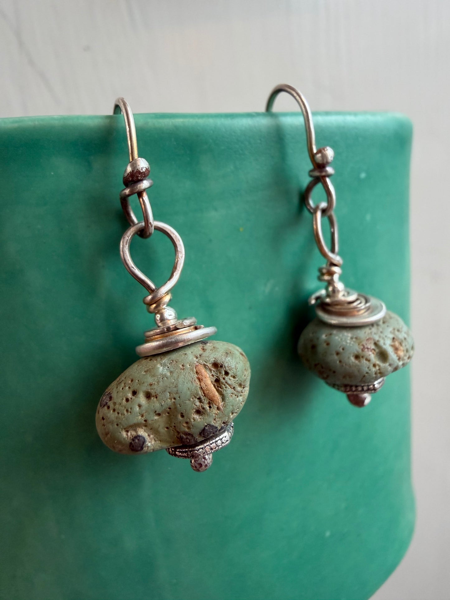 Stacked Leland Blue Earrings - One Stone (Various)