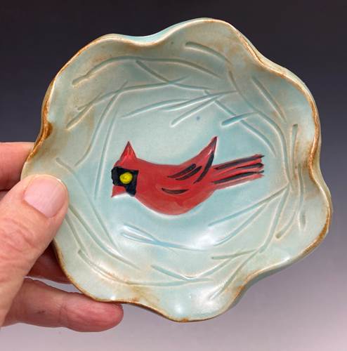 Little Cardinal Nest Bowl - Light Turquoise
