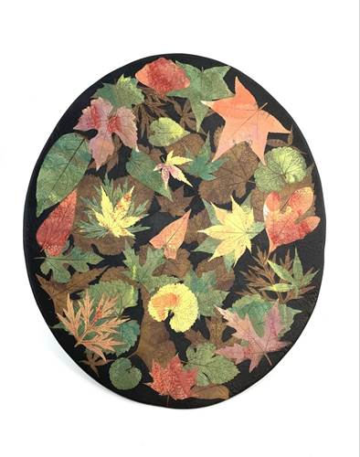 14" Oval Multicolor Bowl