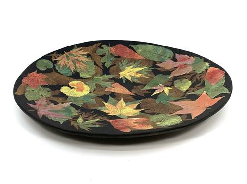 14" Oval Multicolor Bowl