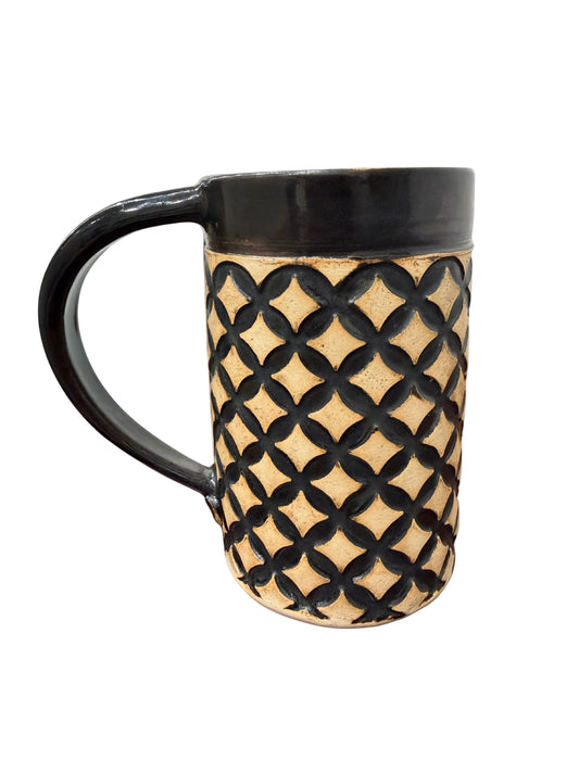 Lattice Black & White Mug