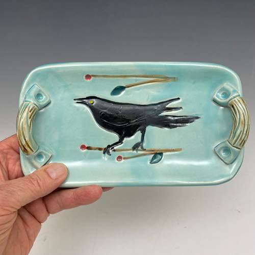 Crow Tray - Light Turquoise