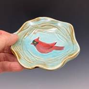 Little Cardinal Nest Bowl - Light Turquoise